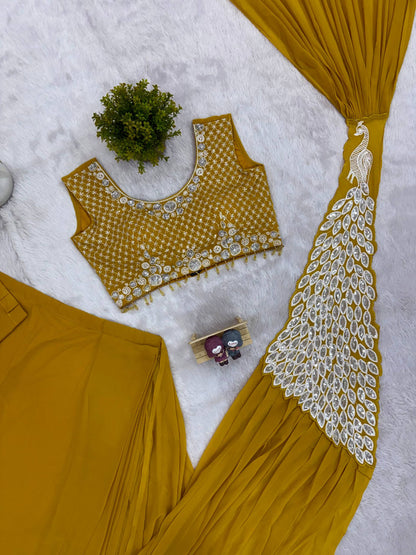 SAREE WITH FULLY EMBROIDERED